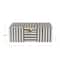 Hello Honey® 3" Modern Black & White Striped Box with Gold Clasp